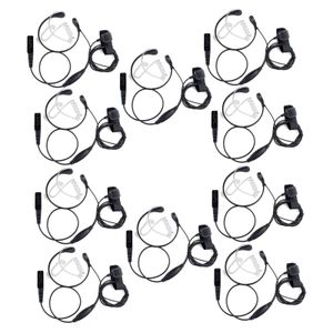 10 pièces écouteur acoustique gorge micro anneau de doigt Type PTT pour SEPURA STP8000 Radio