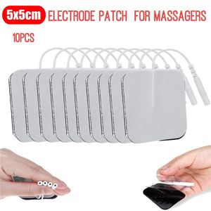 10Pcs Electrode Pads Physiotherapeutic Patches Replacement For Tens Massagers Machine Electronic Physiotherapy Massager