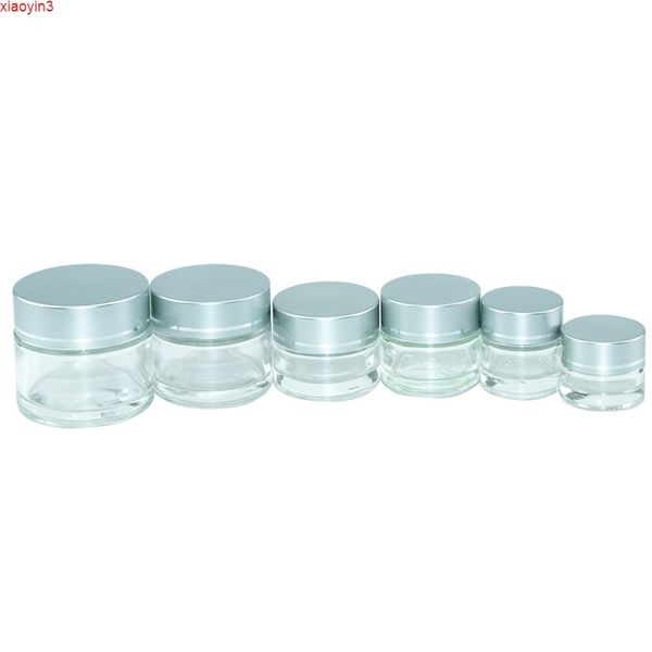 10pcs bocaux en verre vides bouteilles rechargeables conteneur de maquillage cosmétique petite bouteille ronde petite série de crème conteneur d'échantillonhaute qualité