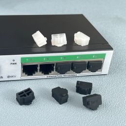 10PCS Ethernet Hub -poort RJ45 Anti Dust Cover Cap Protector Plug RJ45 Dustplug voor laptop/ computer/ router RJ45 -connector