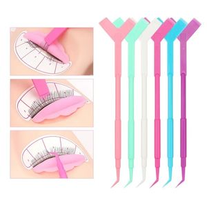 10pcs Couss-cils en baguettes de cils kit de levage de cils curlors curl tampons en silicone y pinceaux