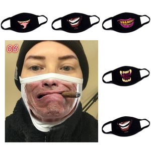 10pcs masque respiratoire de mode masque de camouflage masques de bouche cosplay noirs avec masque de créateur multi couleurs en stock