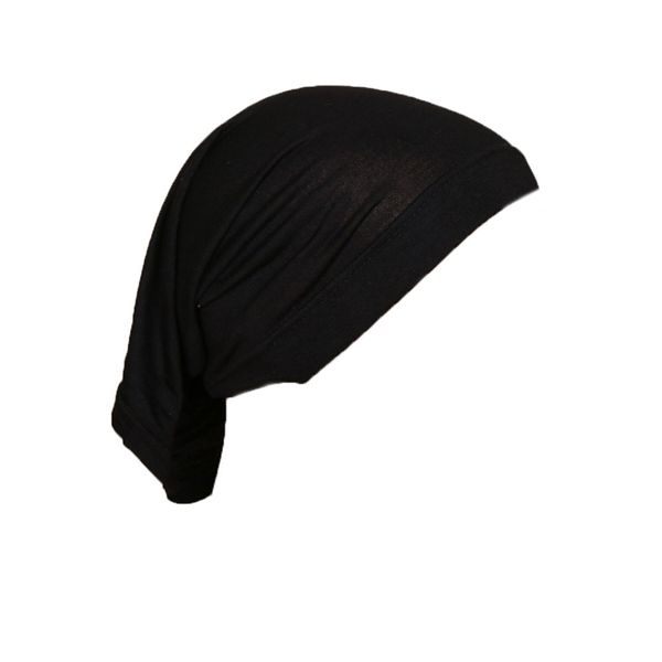 10 pièces mode Monochrome malaisie Tube casquette haute Stretch mercerisé coton femmes arabe périmètre cou chapeau