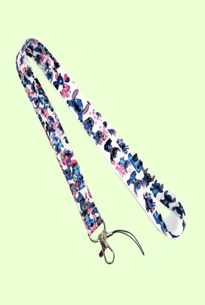10 pièces points de mode Anime porte-clés ruban lanières pour clés carte d'identité téléphone sangles suspendus corde Lariat étudiants porte-Badge 1341746