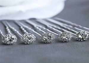10 -stcs mode bruiloft bruids parelbloem helder kristal strass haarpennen clips bruidsmeisje haarkleding sieraden haaraccessoires h05550836