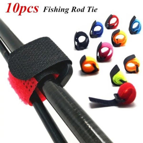 10pcs Tile de pêche Tites de cravates STRACLES COURTES SOUPENDER