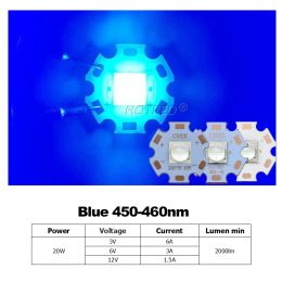 LED de linterna de 10 piezas LED 12V XHP70 Alta potencia 20W 7070 DC3V 6V Lámpara de 6V Reemplazar Cree XHP50.2 XHP70.2 BEAD en el accesorio de la placa de cobre