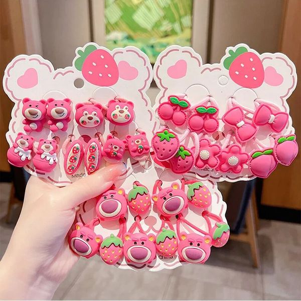 10 unids flor arco bebé niña diadema bandas elásticas para el cabello niños cola de caballo corbata de goma para tejer accesorios de moda 240311