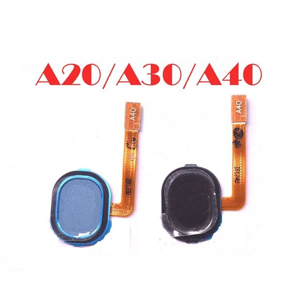 10 piezas para Samsung Galaxy A20 A20E A30 A40 A405F/DS Sensor de huellas dactilares Cable Flex piezas de repuesto