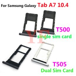 10pcs pour Samsung Galaxy Tab A7 10.4 (2020) T500 T505 SIM Carte Tray Reader Holder Adapter Slot Slothing Repair Pièces
