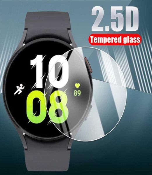 10pcs pour Samsung Galaxy Watch 5 Pro 45 mm 44 mm 40mm en verre trempé Protecteur Smart Watch Clear HD Antiscratch Protection F1595777