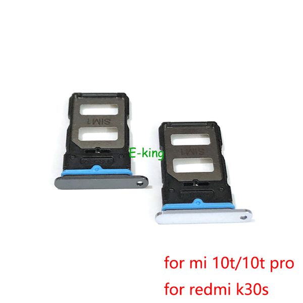 10pcs pour Xiaomi Mi 10 10t Pro Lite K30S 5G SIM CARD SLOT TRAY HODDER SIM CARD Reader Socket