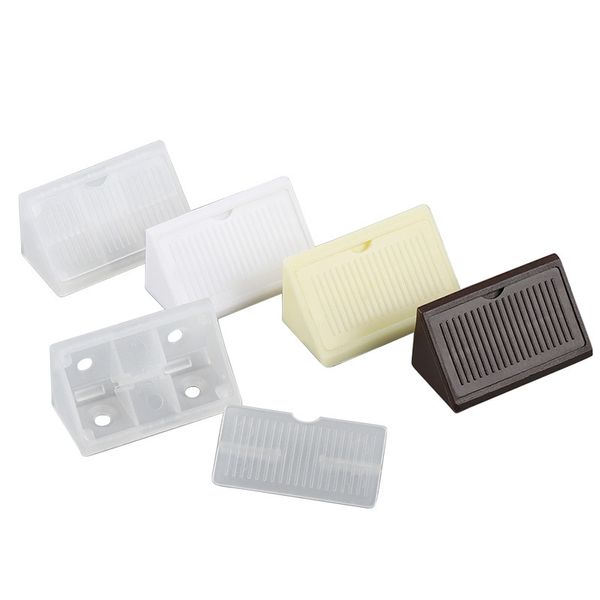 10pcs meubles ajustement Code d'angle en plastique 90 degrés étagères d'angle de support Connecteur de connecteur accessoires