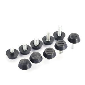 10 piezas de muebles nivelando pies diámetro ajustable m8/m6*7-11 mm Balance de tornillo de rosca Costilla Sofá Silla de pierna Piso de protección de la almohadilla