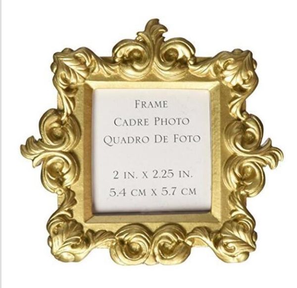 Mini cadre Photo baroque doré, 10 pièces, pour mariage, réception-cadeau pour bébé, cadeau d'anniversaire, Souvenirs