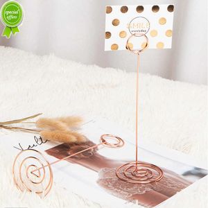 10Pcs Golden Heart Shape Photo Holder Stands Table Number Holders Place Card Paper Menu Clips for Wedding Party Decor or Office