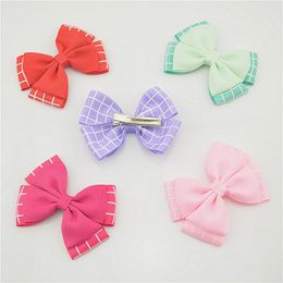 10 stks Haarbogen Bowknot Clips Haarbogen Boutique Grampo de Cabelo Headware Haarspeld Da Menina Criancas Acessorios FJ015