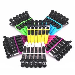 10pcs peluquería aligator de plástico clampas de cabello