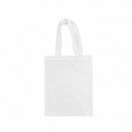 10pcs sac à main sublimati bricolage blanc blanc polyester cott modèle vertical sacs de magasin ouvert 37 * 30cm q6z0 #