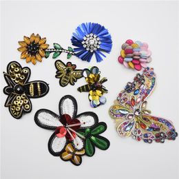 10 pièces perles faites à la main cristal coudre sur patchs Strass strass Applique Trim2633