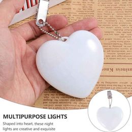 Bolso con forma de corazón de 10 Uds., luz nocturna con Sensor blanco activado, iluminación para monedero, iluminación automática, luz colgante para bolso