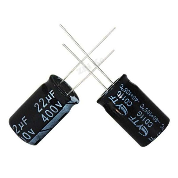 10pcs Calidad Higt 400V22UF 13*21 mm 22uf 400V 13*21 condensador electrolítico