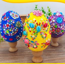 1 STKS Paasei-decoratieset Handgemaakte materialen DIY-speelgoed Nieuwigheid Creatief Eierschilderpasta Paasei-knutsels voor kinderen Speelgoed voor meisje Huevos de Pascua Con Juguetes