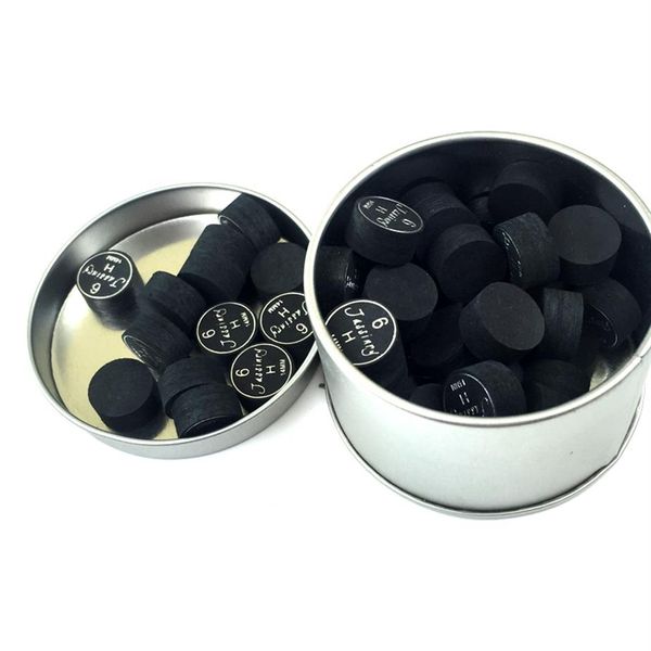 10 piezas en paquete Original Jassinry negro 6 capas 14mm puntas de taco de billar en S M H de alta calidad para palos de taco de juego 251w