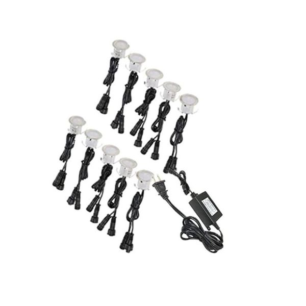 10 UNIDS IP67 Luz de Cubierta LED Impermeable Escalera Empotrada de Acero Inoxidable Lámpara de Bombilla Subterránea LED Luz de Piso Foco de Pared 12 V B274T