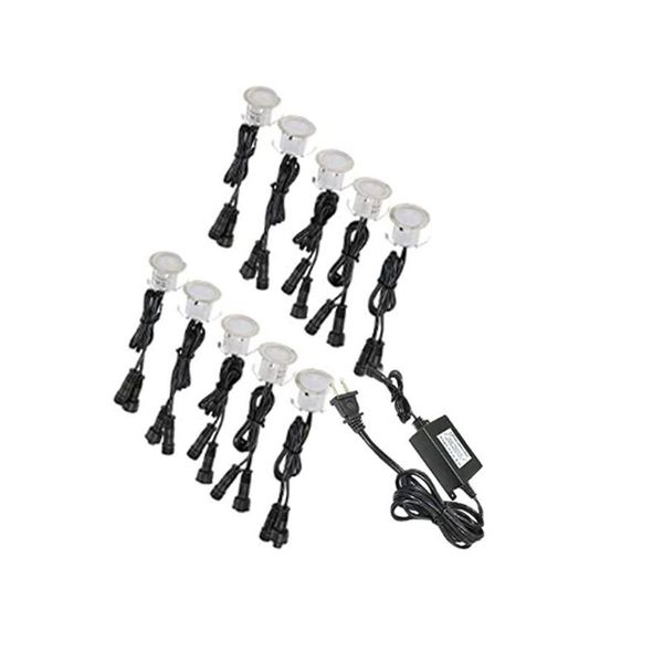 10 UNIDS IP67 Luz de Cubierta LED Impermeable Escalera Empotrada de Acero Inoxidable Lámpara de Bombilla Subterránea LED Luz de Piso Foco de Pared 12 V B2931