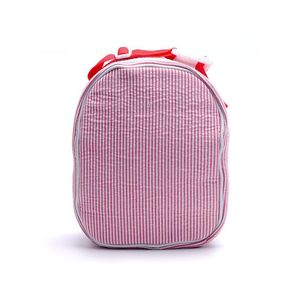 Sacs isothermes pour enfants, 10 pièces, seersucker, sac à déjeuner uni de grande capacité, mélange de couleurs, pour l'extérieur