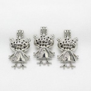 Cage de perles pour chat, 10 pièces, fabrication de bijoux, pendentif, parfum, diffuseur d'huile essentielle, médaillon, collier pour huître Akoya