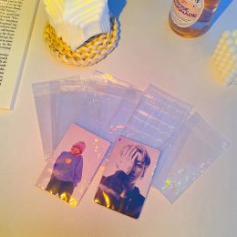 10 -stks kpop Clear fotokaarten mouwen mouwen fotokard houder opslagkaart protector transparante mouw mini foto album scrapbooking