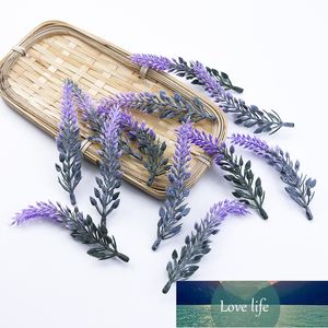 10 Unids Flor de Plástico de Lavanda DIY Caja de Regalos de Boda Decoraciones de Navidad para el Hogar Guirnalda de Navidad Plantas Artificiales Precio de Fábrica Barato diseño experto Calidad