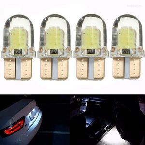 10 Uds LED 194 168 COB 8SMD bombilla de estacionamiento sílice blanco brillante luz de matrícula DC 12V