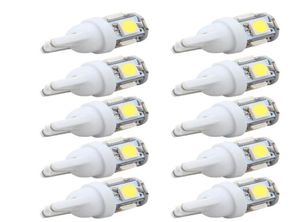 10 pièces Led voiture DC 12v Lampada lumière T10 5050 Super blanc 194 168 w5w T10 Led ampoule de stationnement Auto cale dégagement Lamp3097245