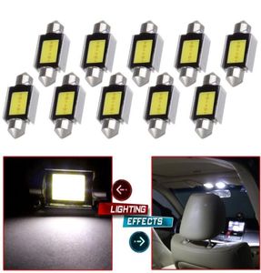 10 pièces guirlande LED 36mm Canbus COB voiture Auto dôme lampe à LED toit carte lumières intérieures ampoules lampes blanches DE3423 DE3425 C5W 3423 DC12V9694074