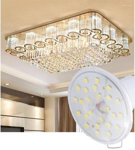 Ampoule LED encastrée en cristal pour lustre, Source de lumière murale AC85-265V blanc chaud, double 3000K 4000K 6000K CCT, 10 pièces