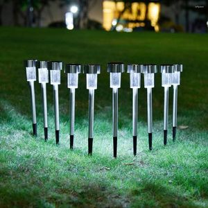 10 -stks LED Solar Light Outdoor Tuinlamp Waterdichte aangedreven landschapslichten voor tuin achtertuin Lawn Patio Decor