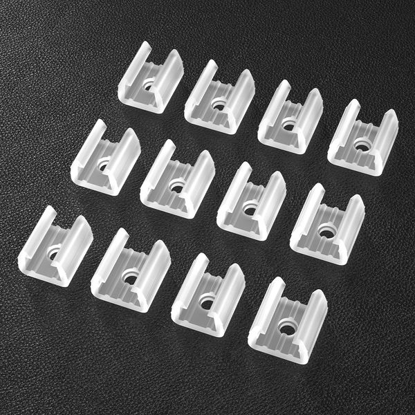 Clips de bande LED de 10pcs avec vis pour 10/12 mm PCB LED Boulier de piron