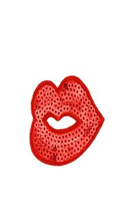 10 STKS Lippen Lovertjes Patches voor Kleding Opstrijkbare Transfer Applique Sexy Patch voor Tassen Jeans DIY Naai op Borduren Pailletten8519449