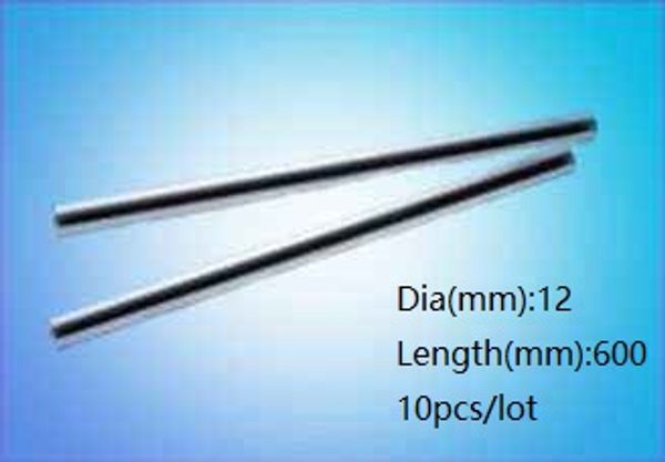 10 unids/lote 12x600mm diámetro 12mm eje lineal 600mm de largo eje endurecido rodamiento barra de acero cromado para piezas de impresora 3d enrutador cnc