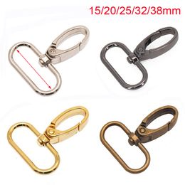 10 Stks/partij 15/20/25/32Mm/38Mm Metalen Karabijnhaak Karabijn Kraag karabijnhaak Gespen Diy Sleutelhanger Tas Deel Accessoires