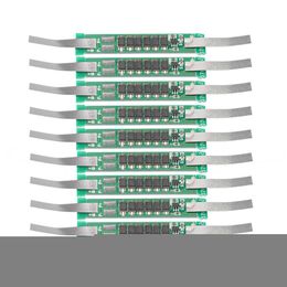 10PCS/Lot 1S BMS 3.7V 7.5A 9A 5mos 6mos 18650 Batterij Beschermingsbord met nikkellassen voor Power Bank/Electric Toys