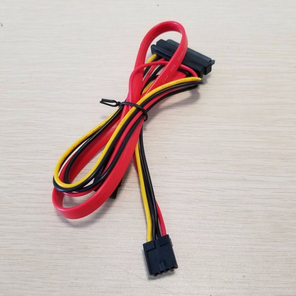 10pcs/lote 2-en-1 7pin datos SATA + 4pin FDD FLOPPY COMBO 7 + 15 PIN Cable conjunto SATA