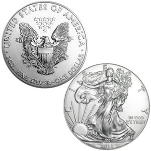 Otra decoración para el hogar Eagle Silver Coin Estatua no magnética 1 oz plateado 40 mm decoración conmemorativa no moneda coleccionable moneda