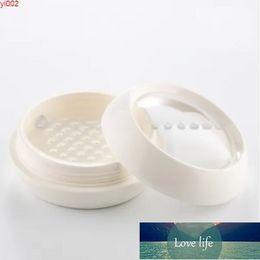 10pcs / Lot 30G 50G Blanc Sphérique Cosmétique Poudre En Vrac Boîte Tamis Maille Pot Vide Blush Visage Conteneur Cas avec Puffgood Top Qualité