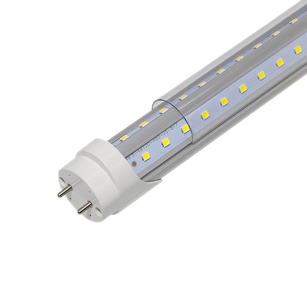 10 unids/lote 4 pies 120cm 28w AC85-265V lámpara fluorescente Led T8 tubo led en forma de v para tienda en casa fábrica interior cocina gabinete luz