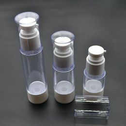 10 unids/lote 50ml emulsión de Crema de plástico champú botella sin aire Frascos Para Cremas envases cosméticos vacíos SPB108 Ufngl