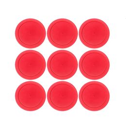 10 pièces/lot 82mm 63mm rondelles de Hockey sur Table pneumatique Table rouge Mini disque de Hockey sur glace accessoires de Suspension pneumatique jeu balle outils de Sport 240328